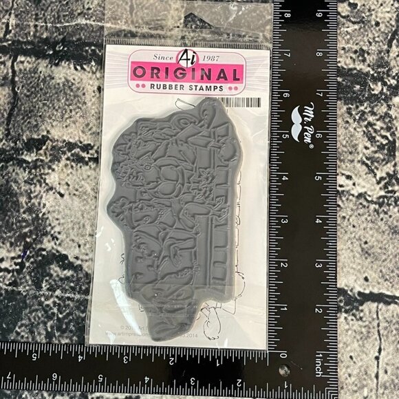 Art Impressions GIRLFRIENDS Rubber Stamps AI-U4011 - Picture 3 of 7